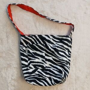 Zebra Print Shoulder Bag